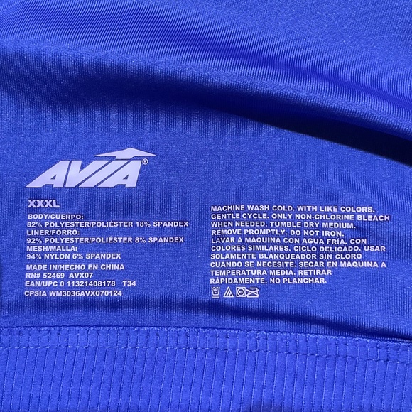 Avia Women's Medium Support Racerback Sports Bra - Picture 6 of 8